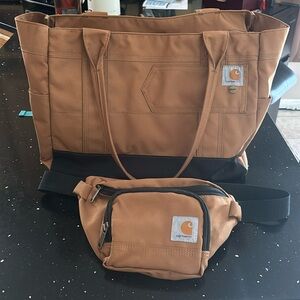 Carhartt bundle Tote and Waist Belt Bag Classic Tan